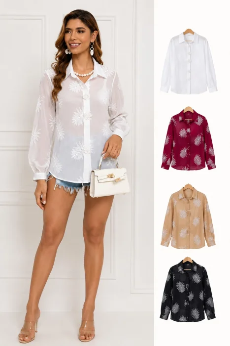 Camisa con Palmeras