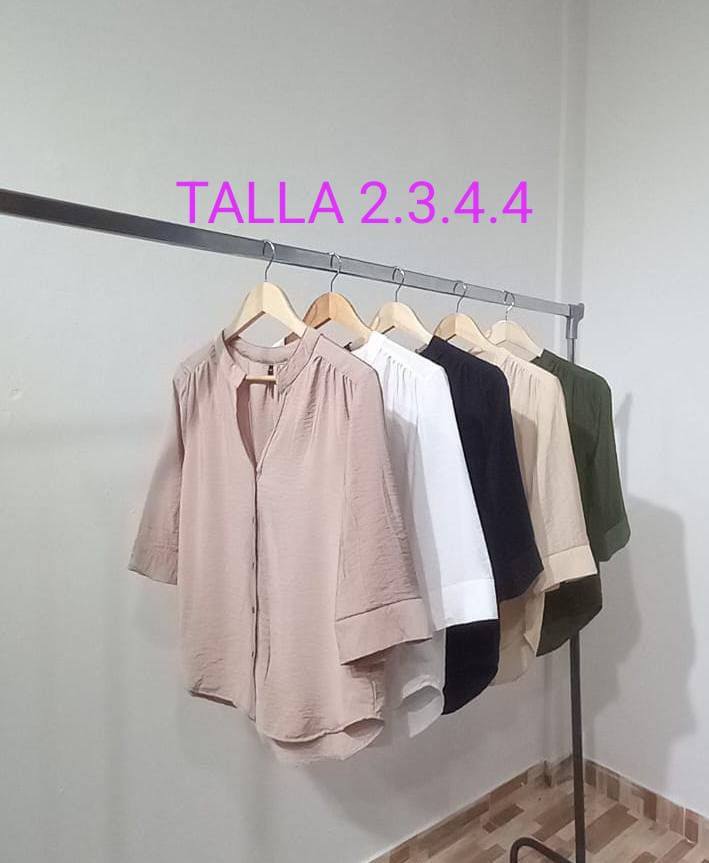 Camisa Cuello Maos Manga 3/4 - Imagen 2