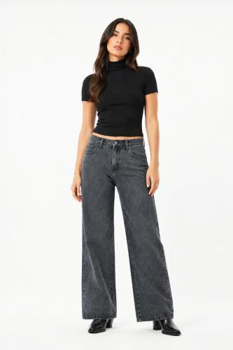 Jeans Wide Leg Dama Pantalón Ancho Denim Mujer Moda Hotsale Mayoristas Fabricantes