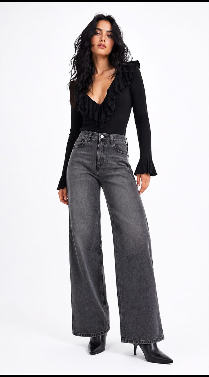 Jean Wide Leg Dama Pantalón Ancho Clásico Denim Mujer Mayoristas Hotsale Fabricantes - Imagen 1