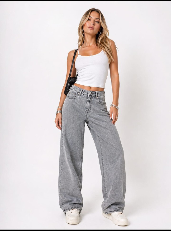 Jean Wide Leg Dama Pantalón Ancho Clásico Denim Mujer Mayoristas Hotsale Fabricantes - Imagen 4