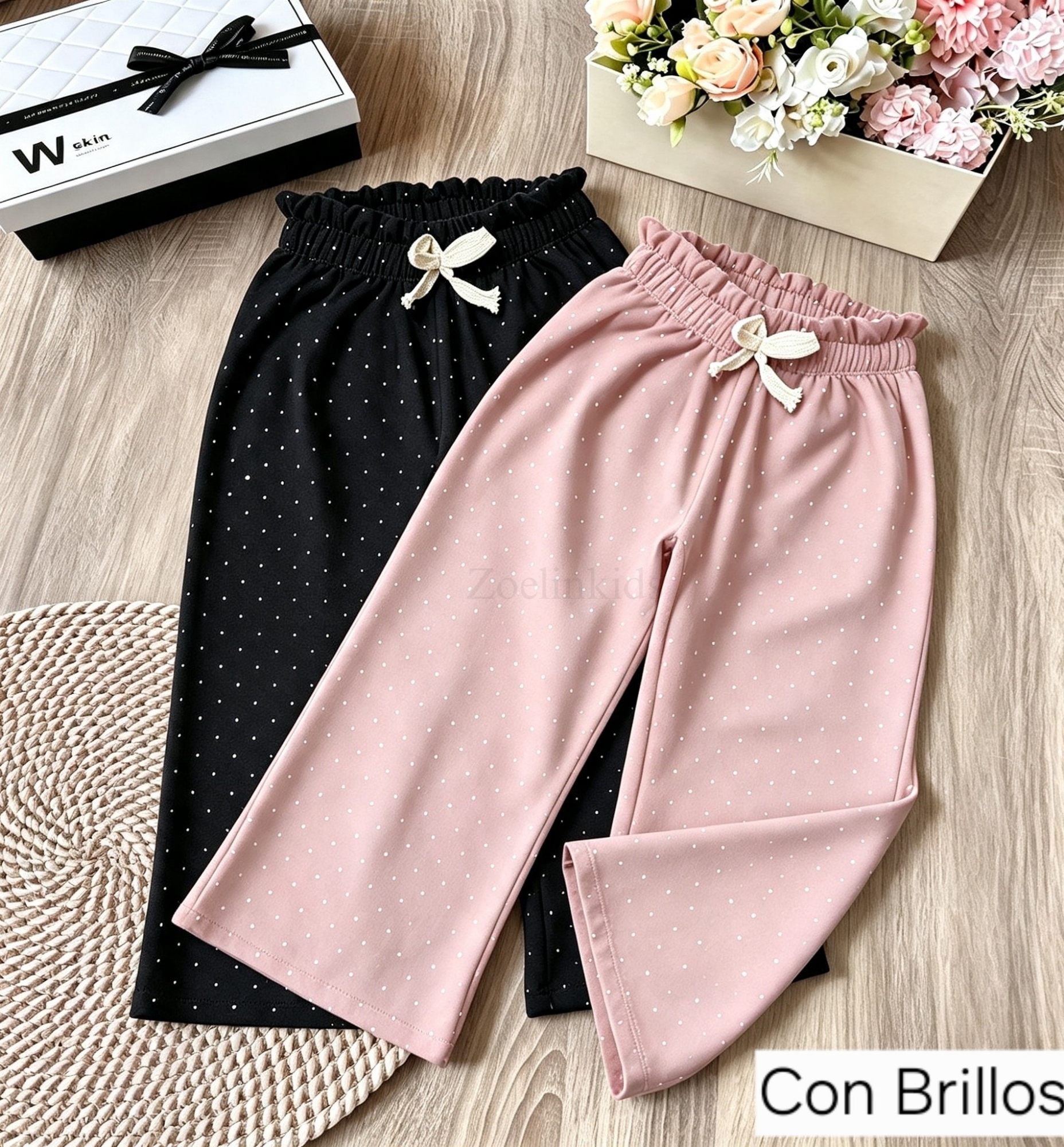 Palazo. con Foil Glitter Brillos Nena - Imagen 2