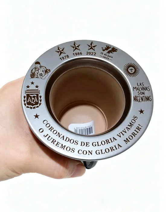 Mate Camionero Nativo Pvc 15 de Julio Afa las Malvinas Son Argentinas