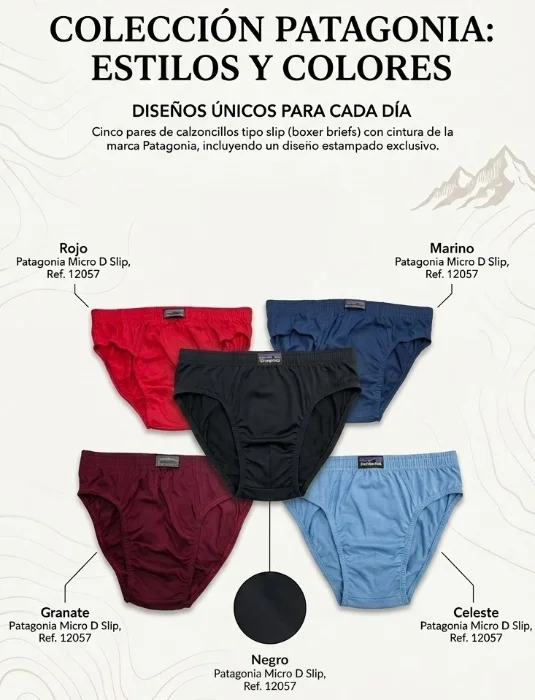 Slip Patagonia  de Varón Algodón  con Reforzando X de Dentro
