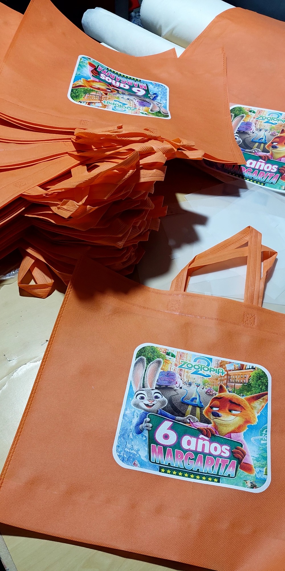 Bolsas Ecológica 40x45cm para Comercio Personalizado ,cumpleaños Estampado - Imagen 3
