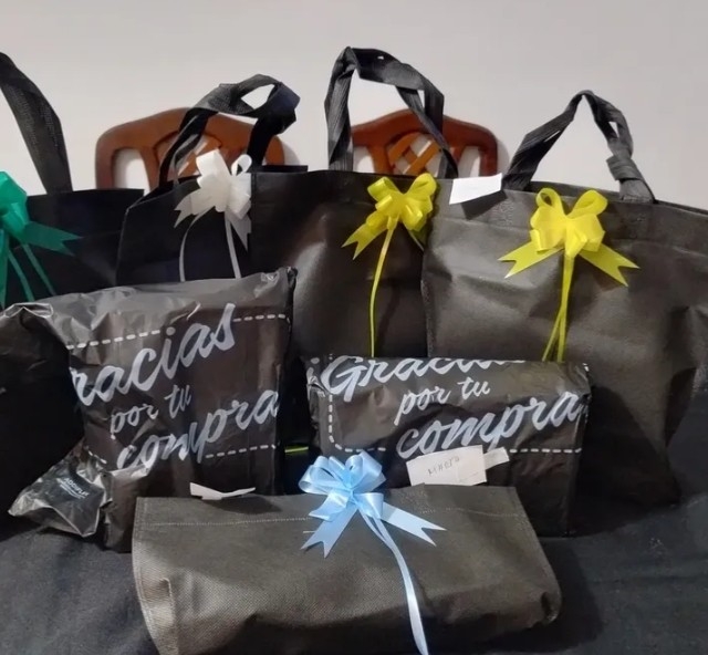 Bolsas Ecológica 40x45cm para Comercio Personalizado ,cumpleaños Estampado - Imagen 2