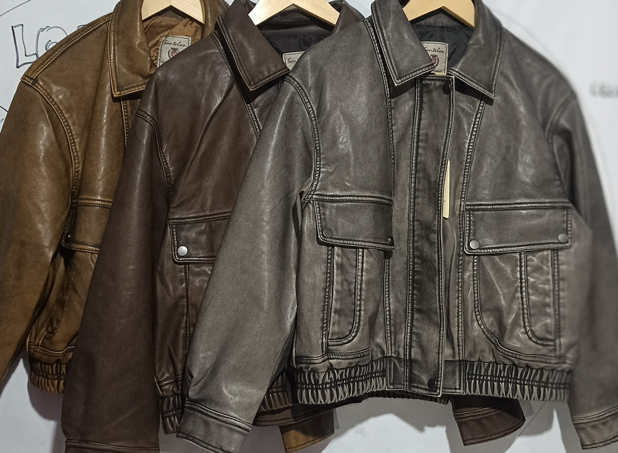 Campera Bomber Eco Cuero - Imagen 3