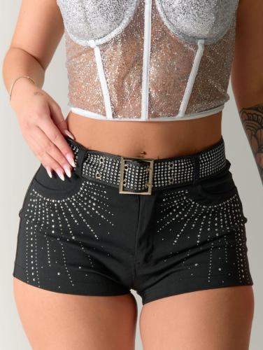 Short Bengalina con Strass