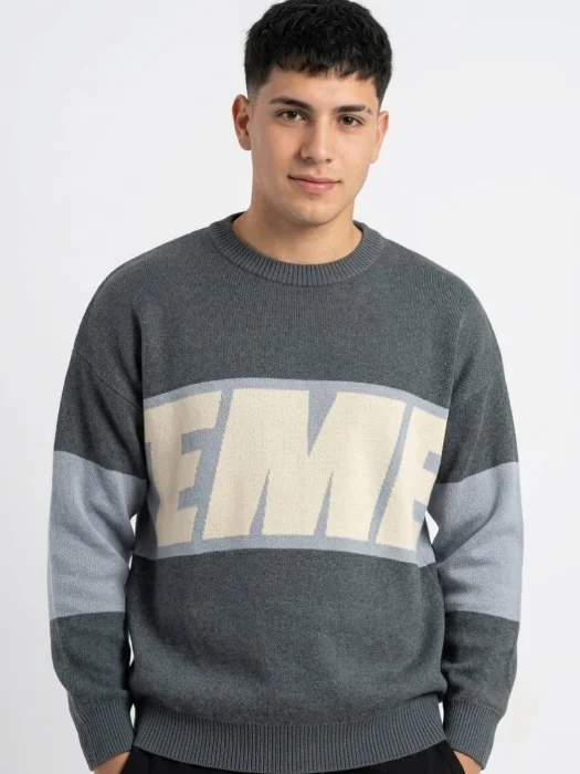 Sueter Over Eme Gris