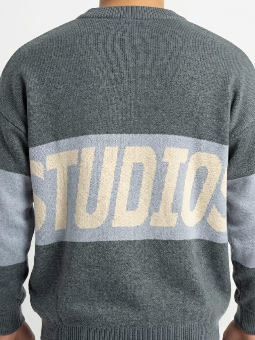 Sueter Over Eme Gris - Imagen 2
