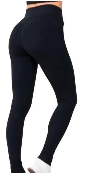 Calza Liso Negro por Unidad