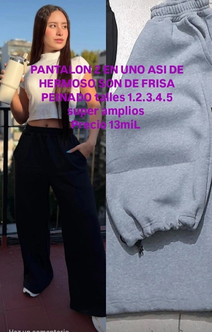 Baggy de Frisa Peinado 2 en Uno - Imagen 2