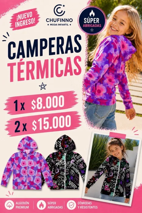 Campera Estampada Termica