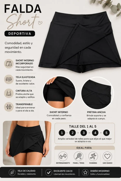 Falda Shorts