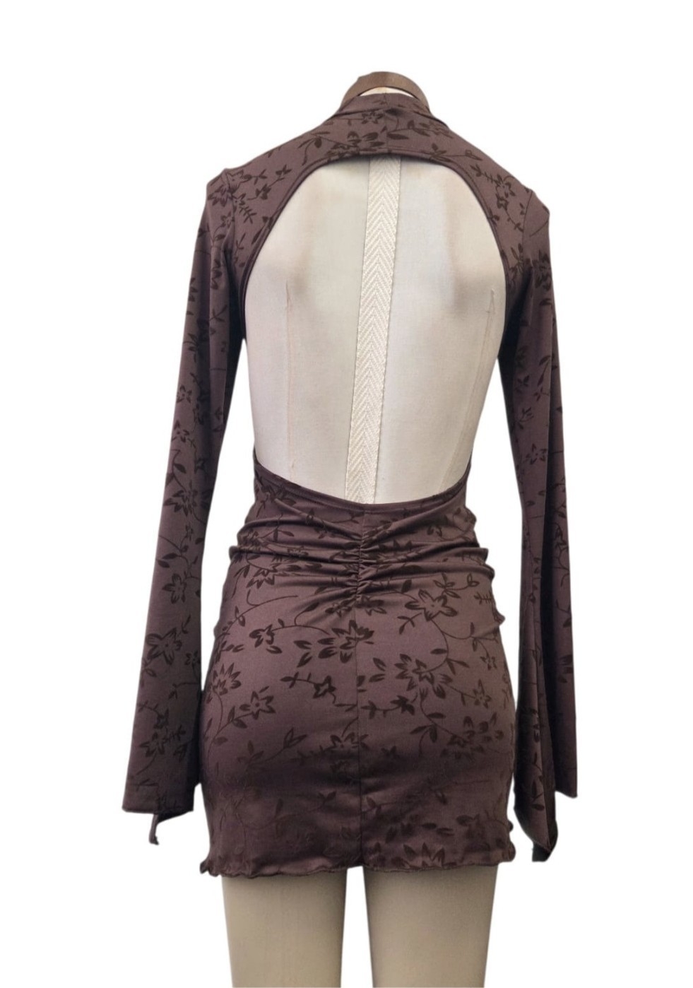 Mini Vestido de Microfibra Estampado - Imagen 3