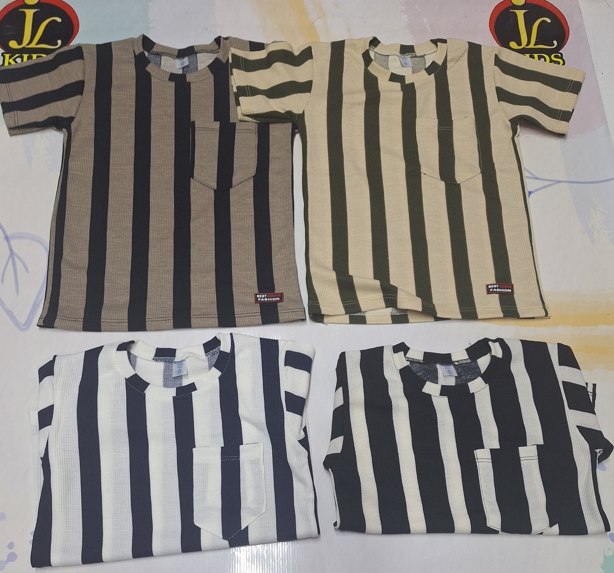 Remera Wafle Rayada Nene - Imagen 2