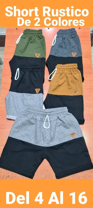 Short Rustico de Niño 2 Colores