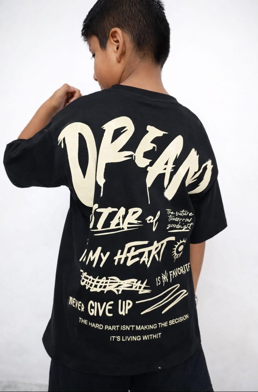 Remera Oversize Nene Algodón Peinado - Imagen 2