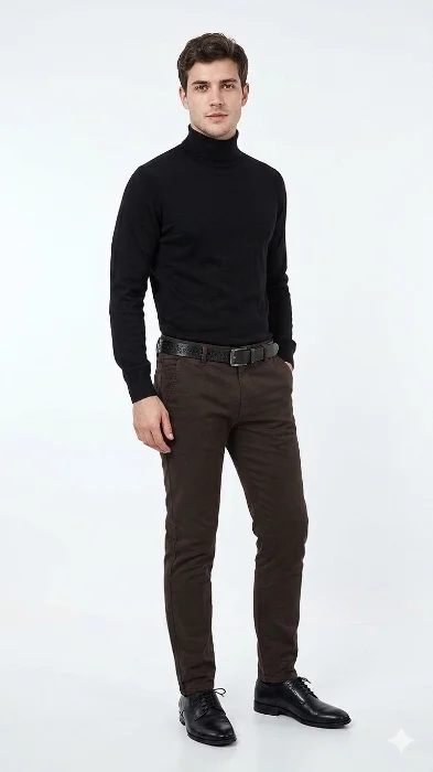 Pantalon Corte Chino Hombre Bengalina Caballero Elegante Vestir Mayoristas Hotsale