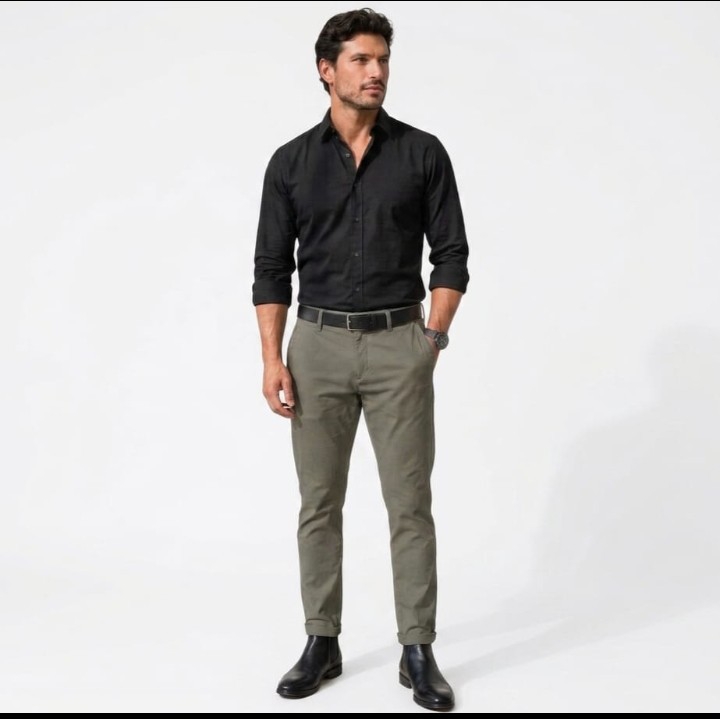 Pantalon Corte Chino Hombre Bengalina Caballero Elegante Vestir Mayoristas Hotsale - Imagen 7