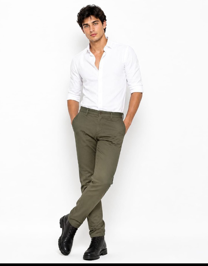 Pantalon Corte Chino Vestir Hombre Bengalina Elegante Caballero Hotsale Mayoristas - Imagen 4