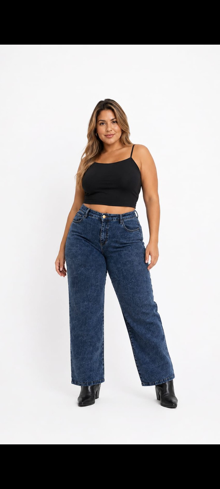 Jean Wide Leg Grande Dama Pantalón Ancho Denim Mujer Moda Especial Hotsale Mayoristas - Imagen 2