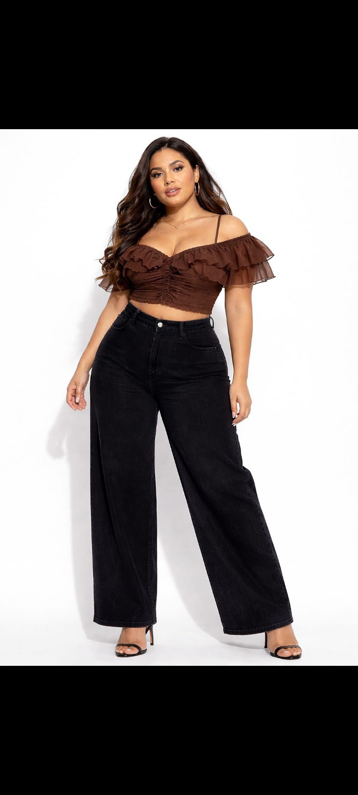 Jean Wide Leg Grande Dama Pantalón Ancho Denim Mujer Moda Especial Hotsale Mayoristas - Imagen 3