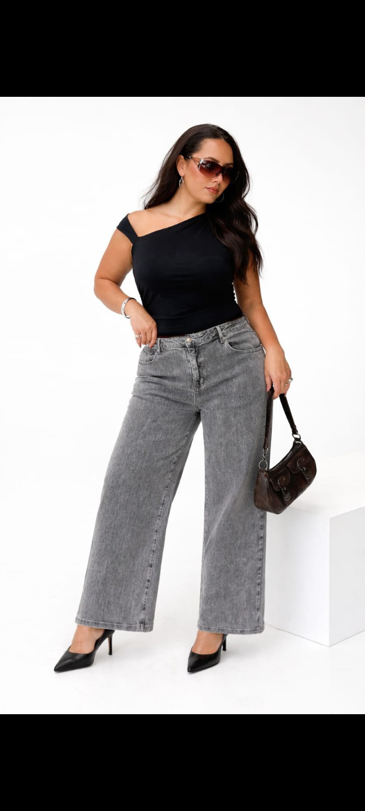 Jean Wide Leg Grande Dama Pantalón Ancho Denim Mujer Moda Especial Hotsale Mayoristas - Imagen 6