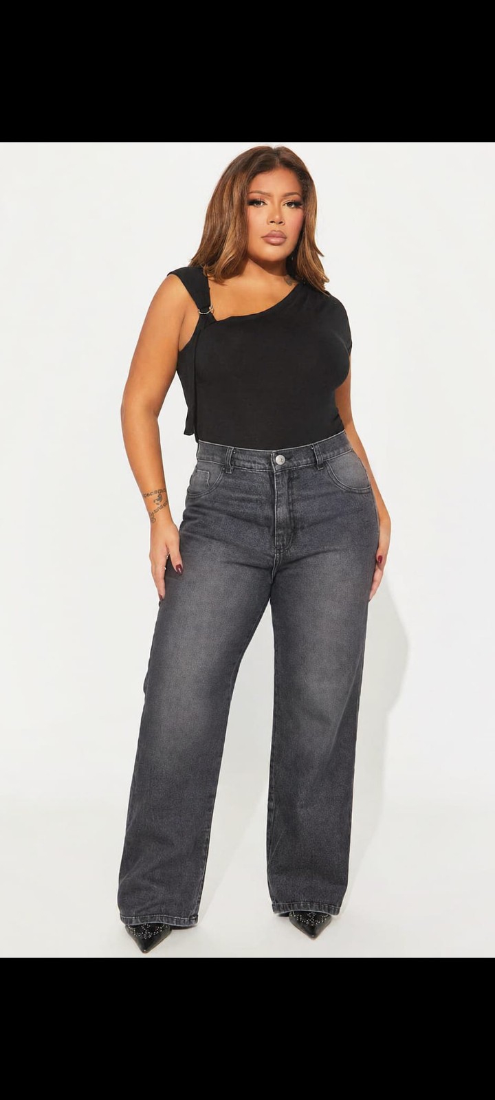 Jean Wide Leg Grande Dama Pantalón Ancho Denim Mujer Moda Especial Hotsale Mayoristas - Imagen 7