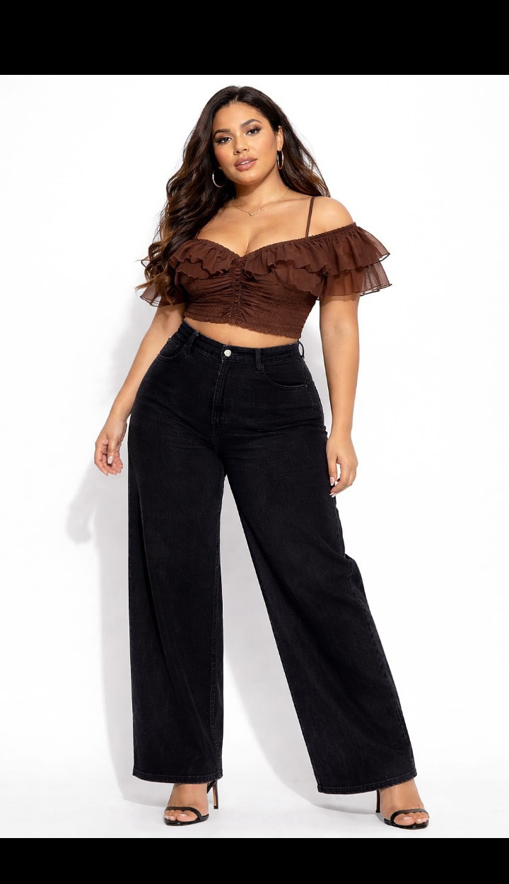 Jean Wide Leg Grande Dama Pantalón Ancho Denim Mujer Moda Especial Hotsale Mayoristas - Imagen 8