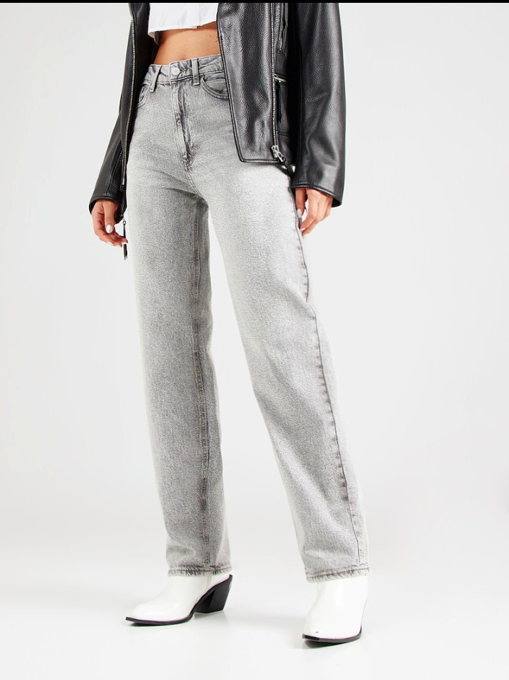 Jean Mom Clásico Dama Pantalón Ancho Semi Denim Mujer Moda Hotsale Mayoristas - Imagen 3