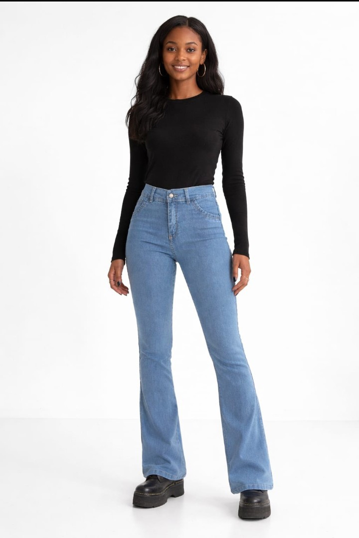 Jeans Oxford Dama Pantalón Denim Acampanado Clásico Moda 2000's Hotsale Mayoristas - Imagen 7