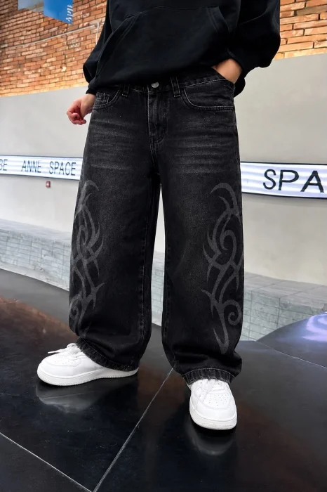 Jean Baggy de Niño con Tribal Laser
