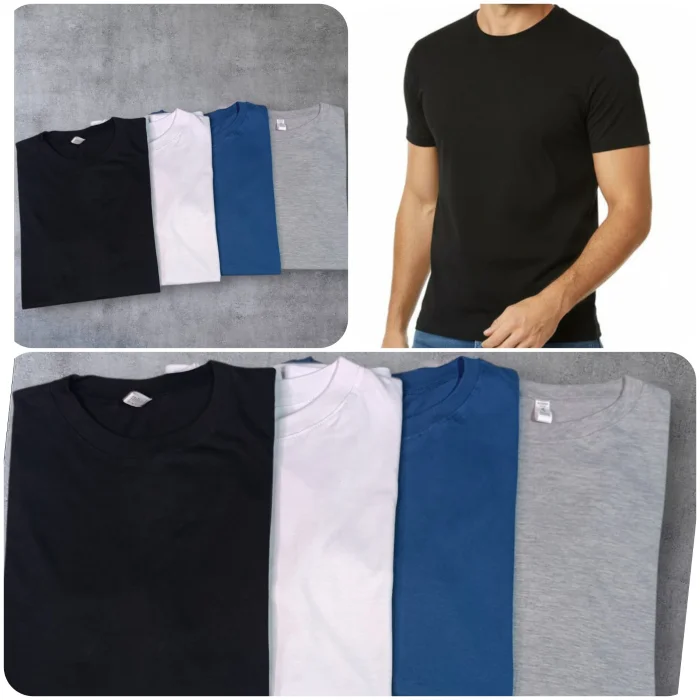 Remeras Lisas de Hombre en Jersey Peinado