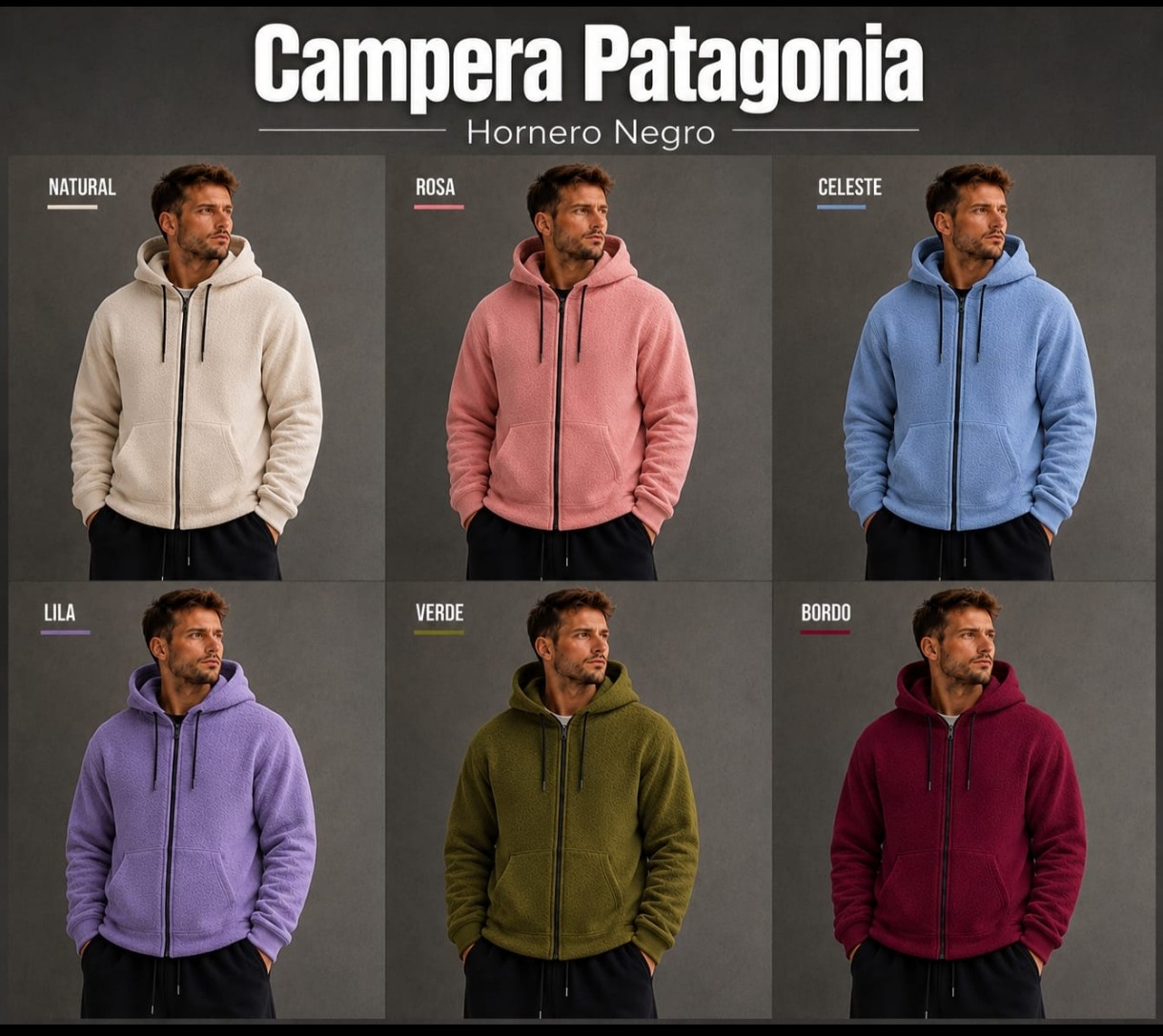 Campera Térmica Patagonia con Capucha y Bolsillos - Imagen 2