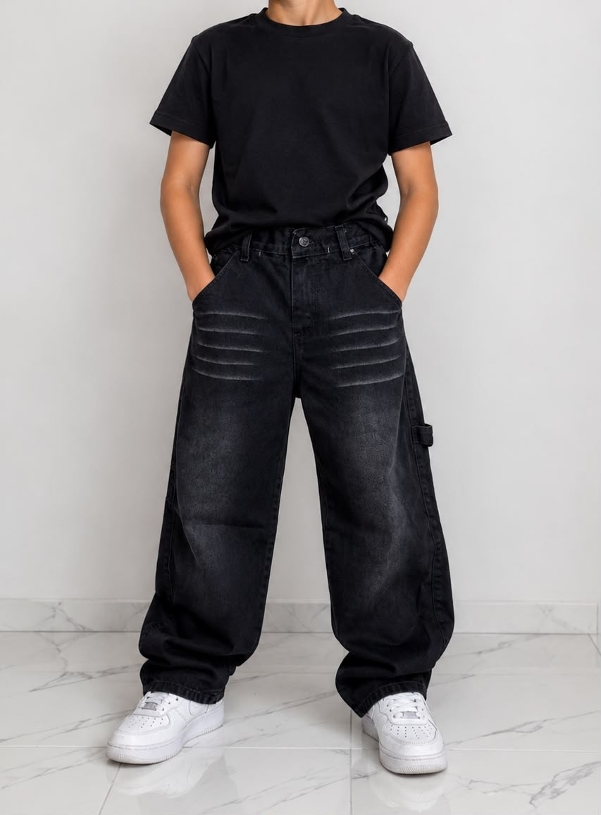 Jean Baggy Logos Bordados - Imagen 3