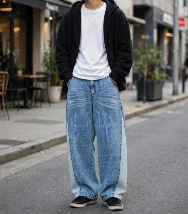 Baggy Jean con Recorte