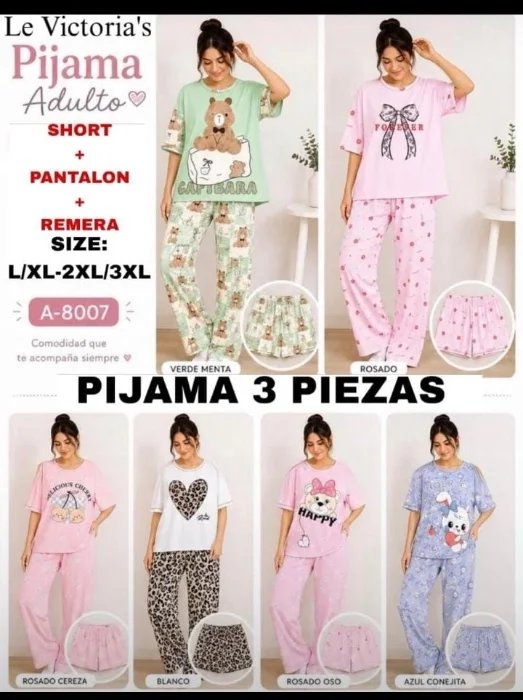 Pijama 3 Pieza 8012