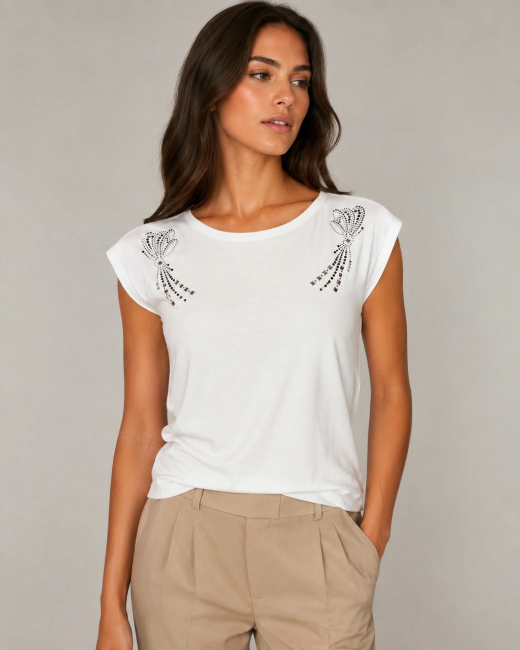 Remera con Strass Moño - Imagen 2