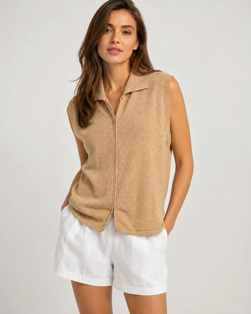 Remera Tejida Doble Cierre Calista - Imagen 2