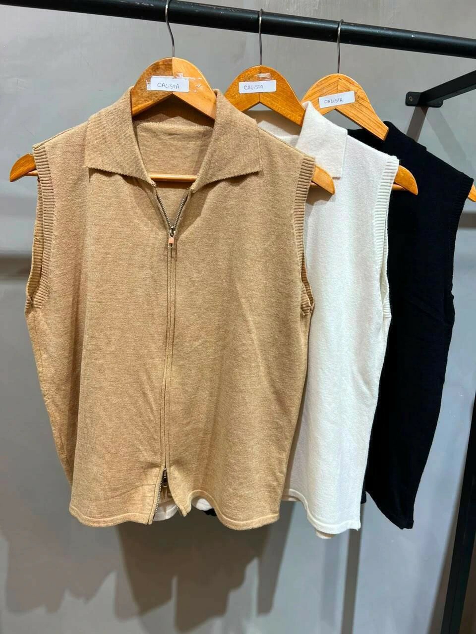 Remera Tejida Doble Cierre Calista - Imagen 3