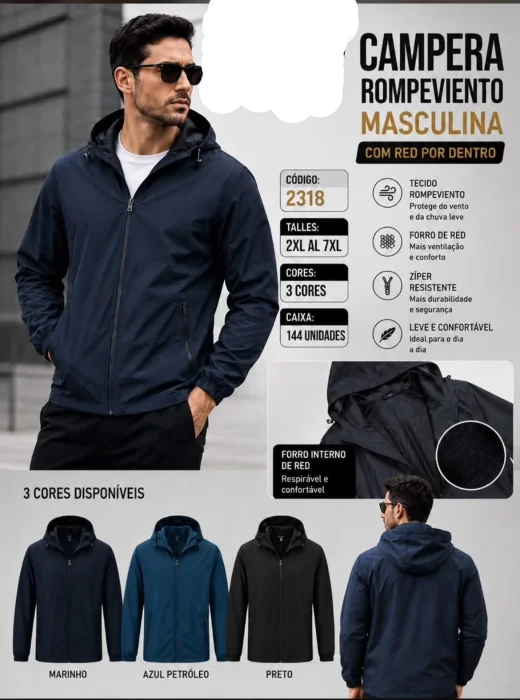 Rompeviento Forrado Premium