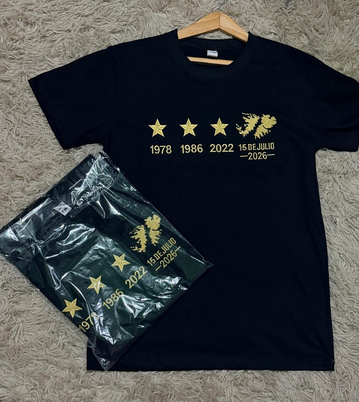 Remeras Bordadas de las Malvinas(algodon Peinado) - Imagen 2