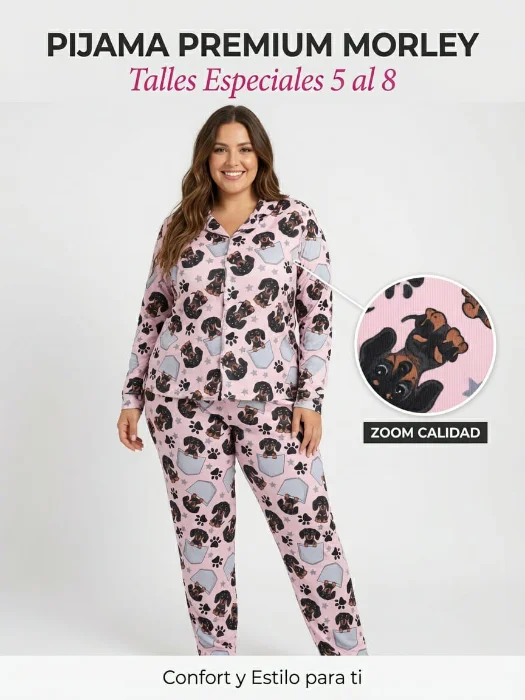 Pijamas Camiseros Morley Talles Especiles