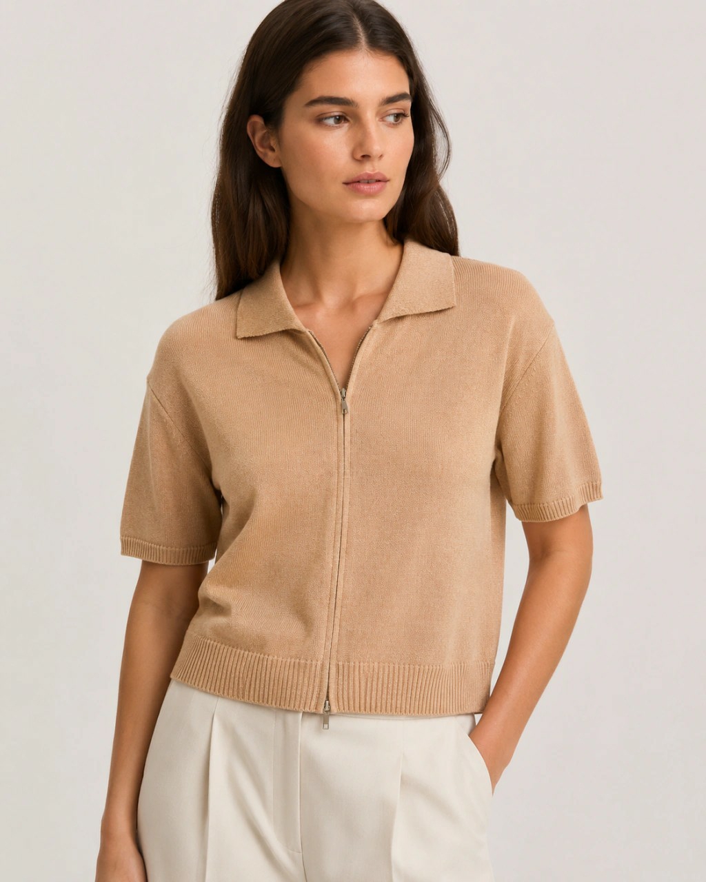 Remera Tejida Doble Cierre Idalia - Imagen 3