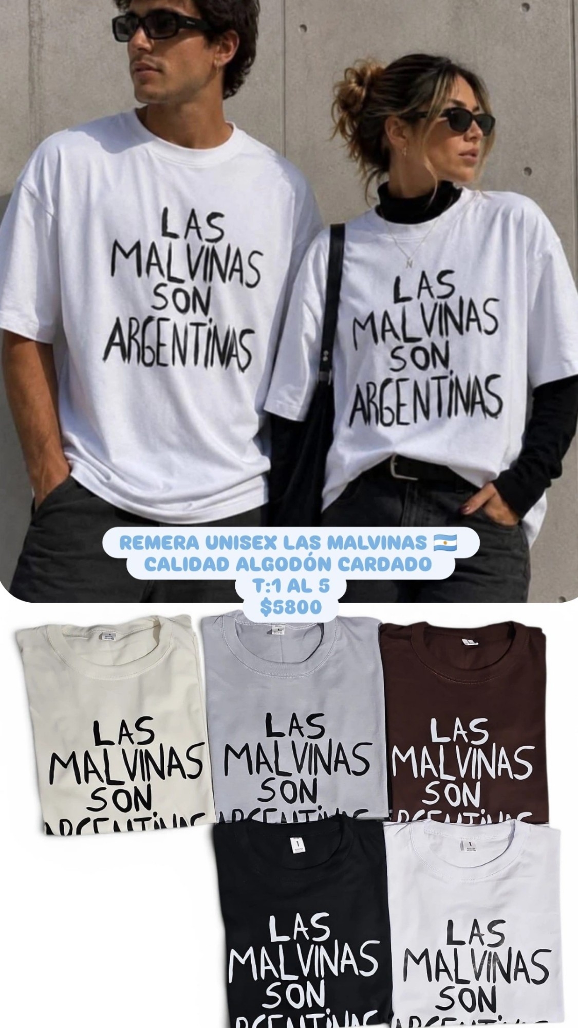 Remera Malvinas Adulto - Imagen 3