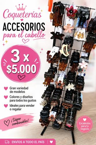 Accesorios para el Cabello X 3 Unidades