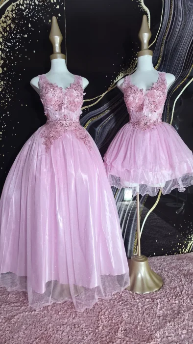 Vestido Quinceañera Tres Piezas