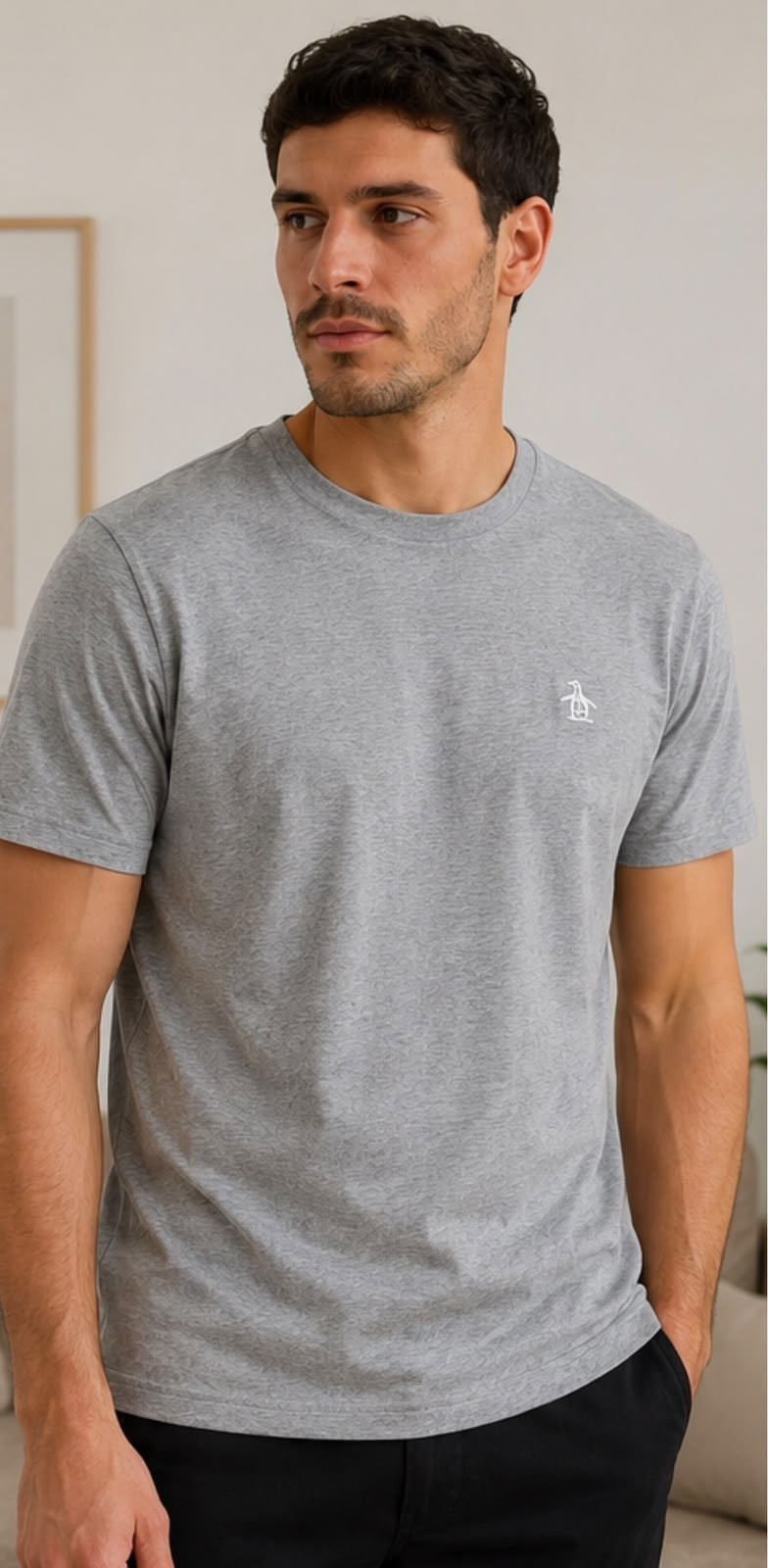Remera Penguin Bordada Algodón Premium - Imagen 8