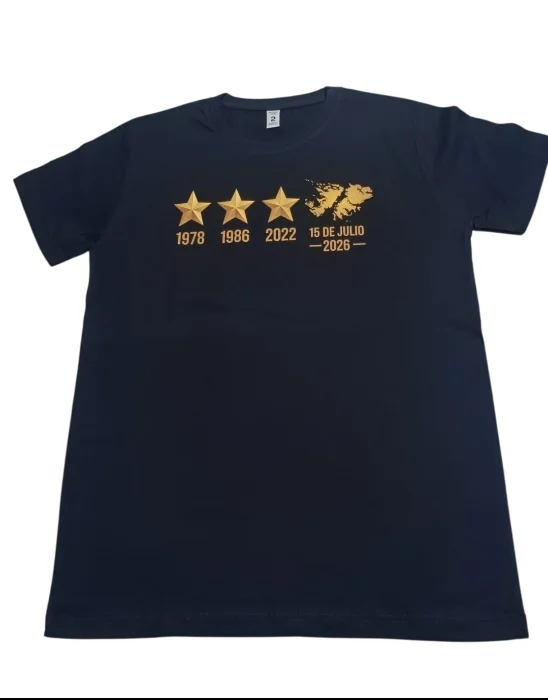 Remera 3 Estrellas Algodon Premiun
